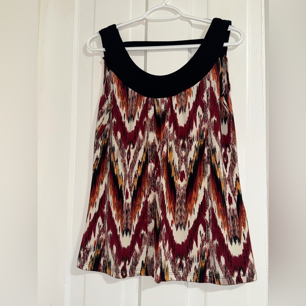 VTG Carole Little size medium‎ Blouse Retro color splash tank top shirt top